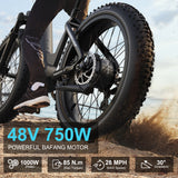 AIRWEST Ebike 26 Inch Fattire Electric Bike  PIONEERS 1.2